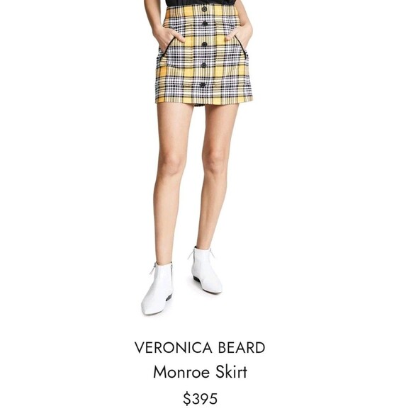 Veronica Beard Plaid Mini Skirt Clueless Cher Academia Preppy Library SZ 10 - Picture 16 of 16